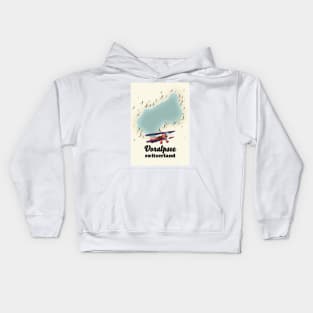 lake Voralpsee switzerland map, Kids Hoodie